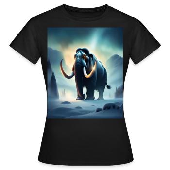 mammouth maléfique effrayant - T-shirt Femme - noir - Devant - AI Model Female 172 dark (172cm)