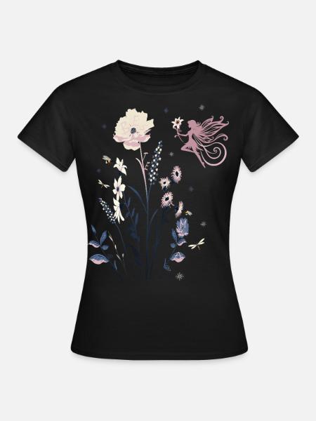 versteckte BESTE MAMA 🌸 Blumen Muttertag Sommer - Frauen T-Shirt - Schwarz
