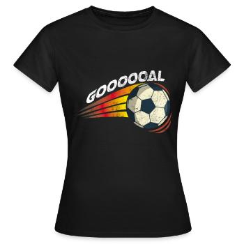 Striker football club team team gift - Women's T-Shirt - black - Front - AI Model Female 172 dark (172cm)