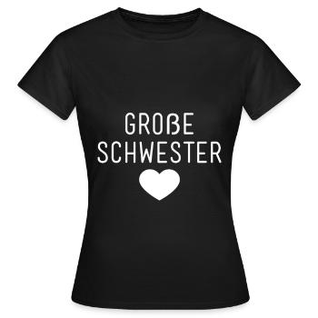 Sister - Women's T-Shirt - black - Front - AI Model Female 172 dark (172cm)