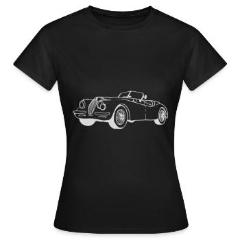 Voiture voiture classique - T-shirt Femme - noir - Devant - AI Model Female 172 dark (172cm)