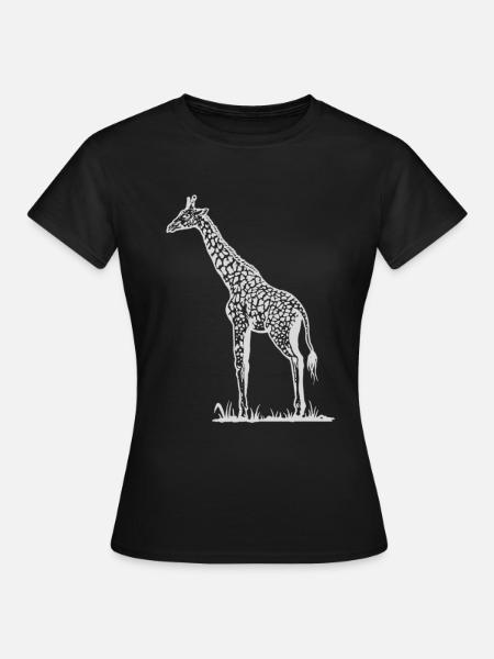 Giraffe - Frauen T-Shirt - Schwarz