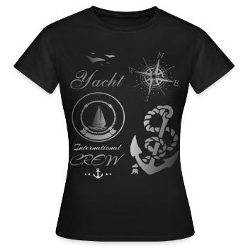 Segelschiffe - Frauen T-Shirt - Schwarz - Vorne - AI Model Female 172 dark (172cm)