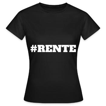 pension - Women's T-Shirt - black - Front - AI Model Female 172 dark (172cm)