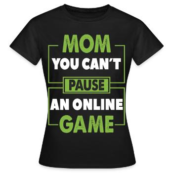 Nerd de jeu en ligne dire drôle geek cadeau - T-shirt Femme - noir - Devant - AI Model Female 172 dark (172cm)