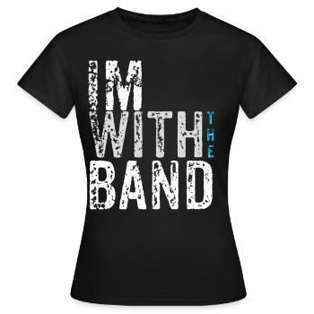 bande - T-shirt Femme - noir - Devant - AI Model Female 172 dark (172cm)