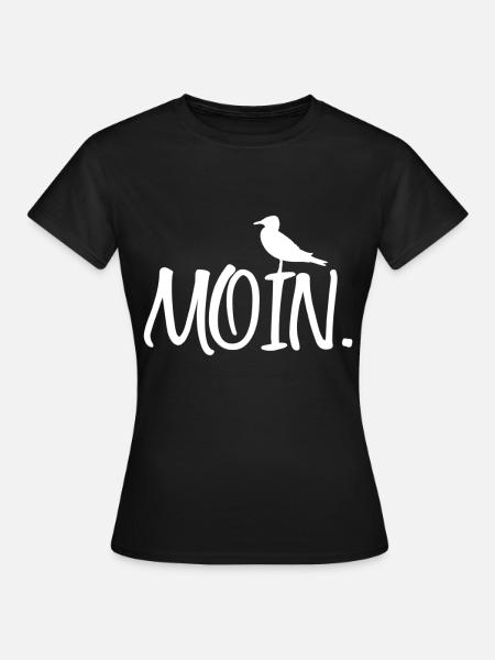 Moin - Frauen T-Shirt - Schwarz