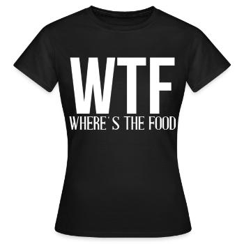 eat - Women's T-Shirt - black - Front - AI Model Female 172 dark (172cm)