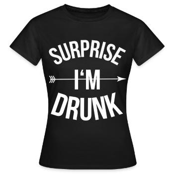 Party - Frauen T-Shirt - Schwarz - Vorne - AI Model Female 172 dark (172cm)