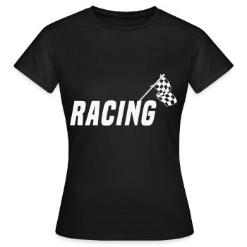 Motorsport - Frauen T-Shirt - Schwarz - Vorne - AI Model Female 172 dark (172cm)
