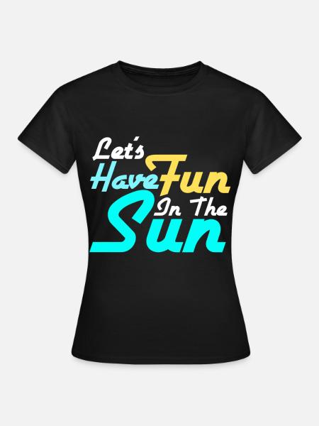 Sonne - Frauen T-Shirt - Schwarz