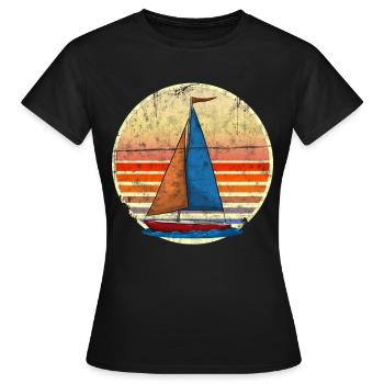 navigation à voile - T-shirt Femme - noir - Devant - AI Model Female 172 dark (172cm)
