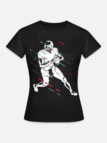 American football - Frauen T-Shirt - Schwarz