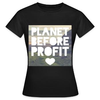 Umweltschützer - Frauen T-Shirt - Schwarz - Vorne - AI Model Female 172 dark (172cm)