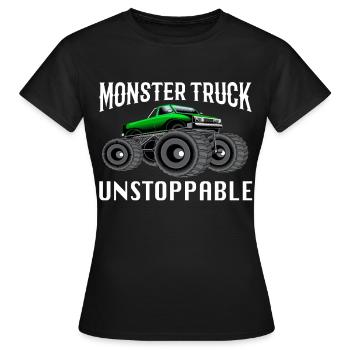 Monstertruck - Frauen T-Shirt - Schwarz - Vorne - AI Model Female 172 dark (172cm)