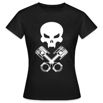 Motorsport - Frauen T-Shirt - Schwarz - Vorne - AI Model Female 172 dark (172cm)