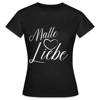 Mallorca Malle Liebe Malle Sommerurlaub - Frauen T-Shirt - Schwarz - Vorne - AI Model Female 172 dark (172cm)