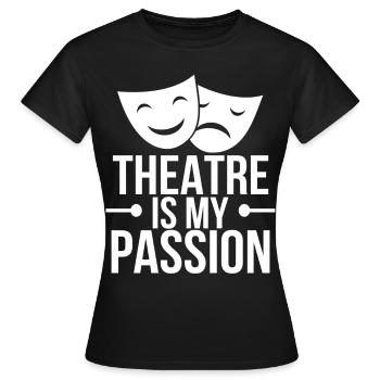 Théâtre Acteur Drame Actrice Actrice - T-shirt Femme - noir - Devant - AI Model Female 172 dark (172cm)