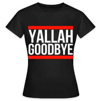 Yallah Goodbye - Women's T-Shirt - black - Front - AI Model Female 172 dark (172cm)