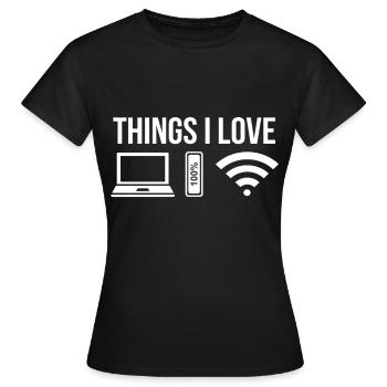 computer - Women's T-Shirt - black - Front - AI Model Female 172 dark (172cm)