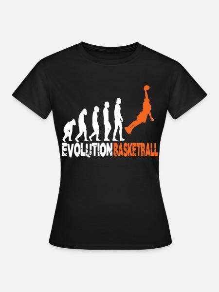 Basketball Evolution - T-shirt Femme - noir