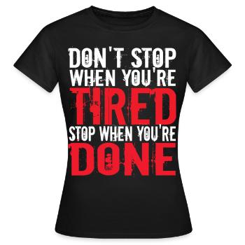Fitness studio - T-shirt Femme - noir - Devant - AI Model Female 172 dark (172cm)