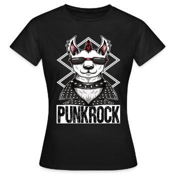 Rock punk rock punk rocker punk rock music punk - Women's T-Shirt - black - Front - AI Model Female 172 dark (172cm)
