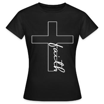 Foi - T-shirt Femme - noir - Devant - AI Model Female 172 dark (172cm)