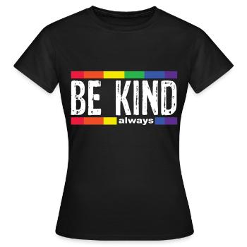 Be child - Women's T-Shirt - black - Front - AI Model Female 172 dark (172cm)