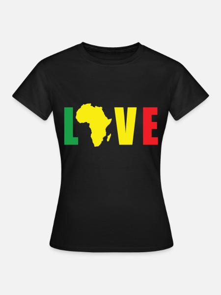 Afrika - Frauen T-Shirt - Schwarz
