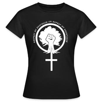 Black Lives Matter - Frauen T-Shirt - Schwarz - Vorne - AI Model Female 172 dark (172cm)
