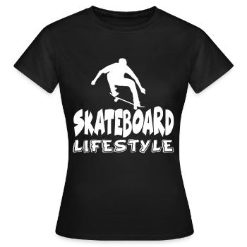 Skateboard kids - Women's T-Shirt - black - Front - AI Model Female 172 dark (172cm)