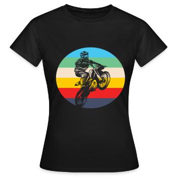 Motocross motocross moto vêtements de motocross - T-shirt Femme - noir - Devant - AI Model Female 172 dark (172cm)