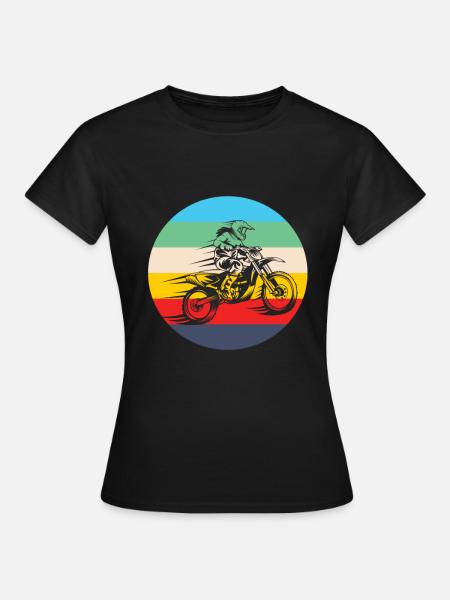Motocross Motocross Ladies Motocross Girls - T-shirt Femme - noir