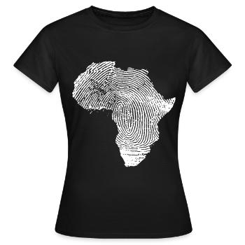 Africa Africa clothing Africa gift - Women's T-Shirt - black - Front - AI Model Female 172 dark (172cm)