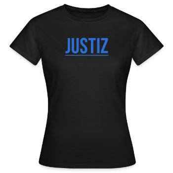 Einfaches dunkles Justiz Shirt Geschenkidee - Frauen T-Shirt - Schwarz - Vorne - AI Model Female 172 dark (172cm)