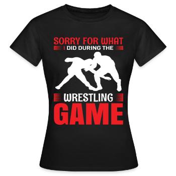 Wrestling - Frauen T-Shirt - Schwarz - Vorne - AI Model Female 172 dark (172cm)