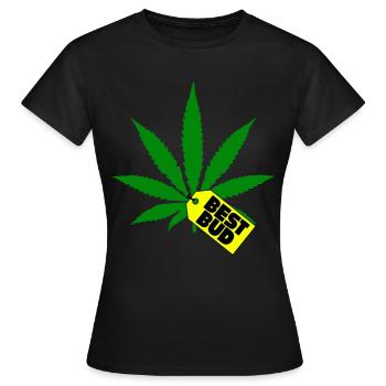 Kiffen Kiffer Gift Kiffer Accessories Kiffenset - Women's T-Shirt - black - Front - AI Model Female 172 dark (172cm)