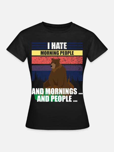 Ich hasse Menschen - Frauen T-Shirt - Schwarz