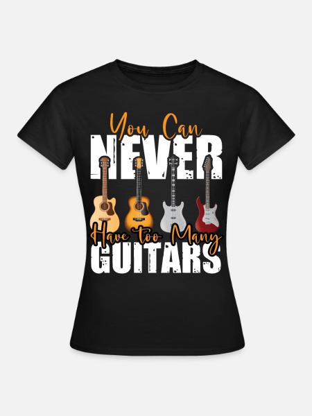 Geschenk Gitarrist - Frauen T-Shirt - Schwarz