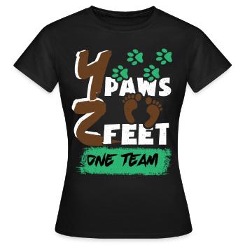 Agilité haies agilité chiens agilité balançoire agilité - T-shirt Femme - noir - Devant - AI Model Female 172 dark (172cm)