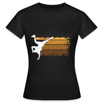 Breakdance kids - Women's T-Shirt - black - Front - AI Model Female 172 dark (172cm)