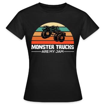 Monstertruck Monstertruck Kinder - Frauen T-Shirt - Schwarz - Vorne - AI Model Female 172 dark (172cm)