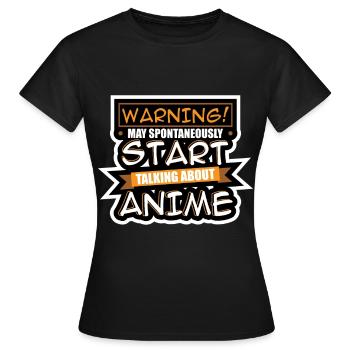 Série d'anime - T-shirt Femme - noir - Devant - AI Model Female 172 dark (172cm)