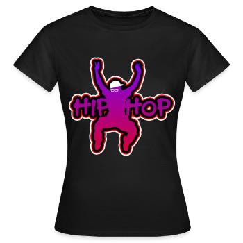 Hip Hop Hip Hop Clothing Hip Hop Party - Women's T-Shirt - black - Front - AI Model Female 172 dark (172cm)
