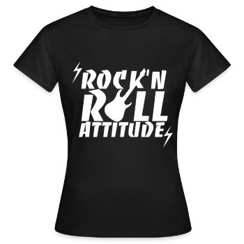 Cadeau de musique rock rock and roll musique rock - T-shirt Femme - noir - Devant - AI Model Female 172 dark (172cm)