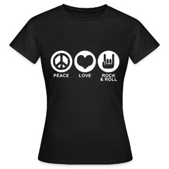 Musique rock rock and roll cadeaux de musique rock - T-shirt Femme - noir - Devant - AI Model Female 172 dark (172cm)