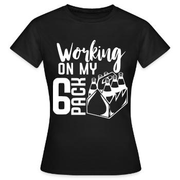 Bière bière cadeau bière buveur bière - T-shirt Femme - noir - Devant - AI Model Female 172 dark (172cm)