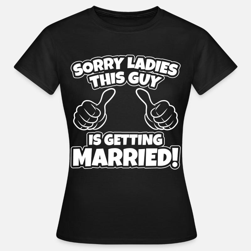 Junggesellenabschied Mann - Dame-T-shirt - sort