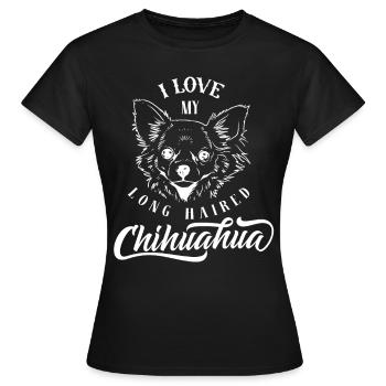 Chihuahua - T-shirt Femme - noir - Devant - AI Model Female 172 dark (172cm)